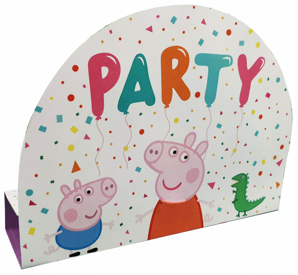 Peppa Pig konfeti ballītes ielūgumu komplekts (8 gab.)