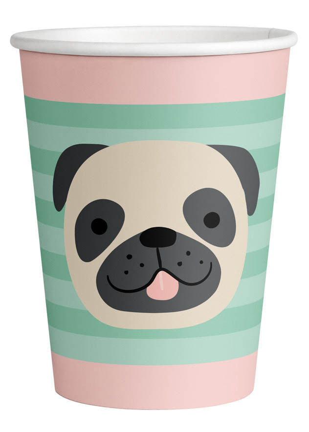 Mājdzīvniekiem paredzētas papīra krūzītes "Hello Pets" 8 gab. 250 ml