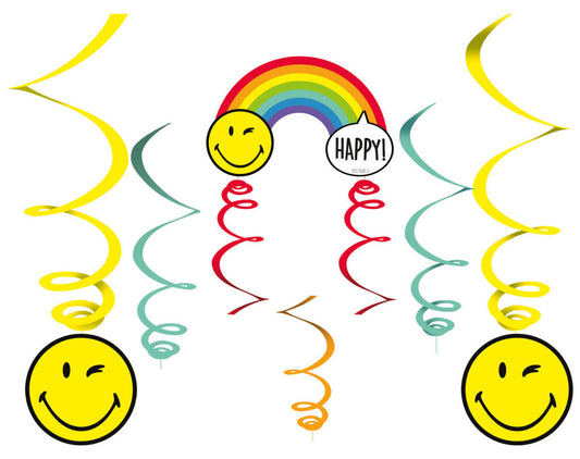 Emoji Wink lentīšu dekorāciju 6 daļu komplekts