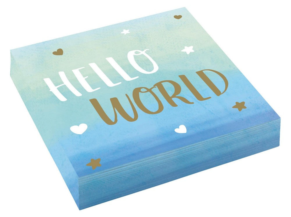Salvešu komplekts "Baby Hello World Boy", 16 gab., 33x33 cm