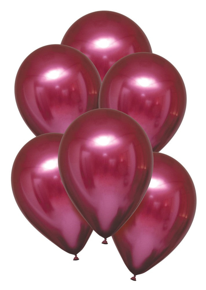 Satīna granātābola baloni, 6 gab. 11 collas (27,5 cm)