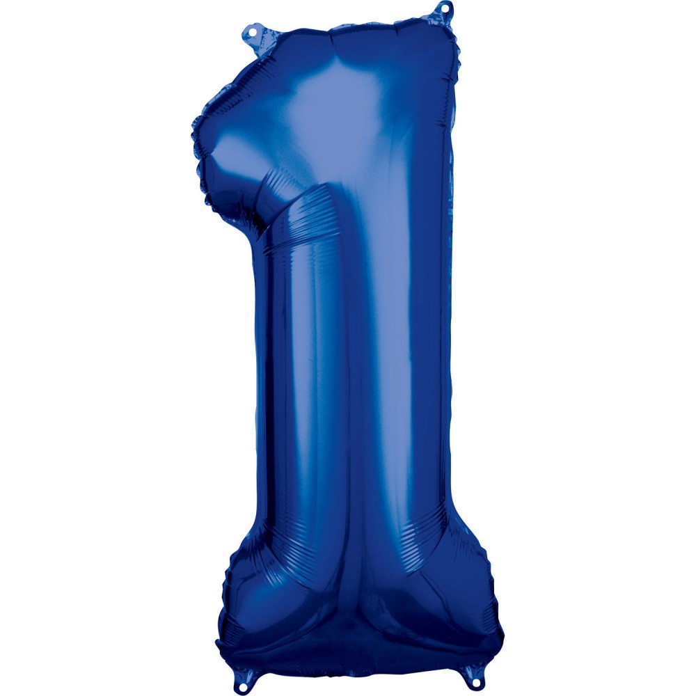 Milzu zils folijas balons "Cipars" 1, 86*33 cm