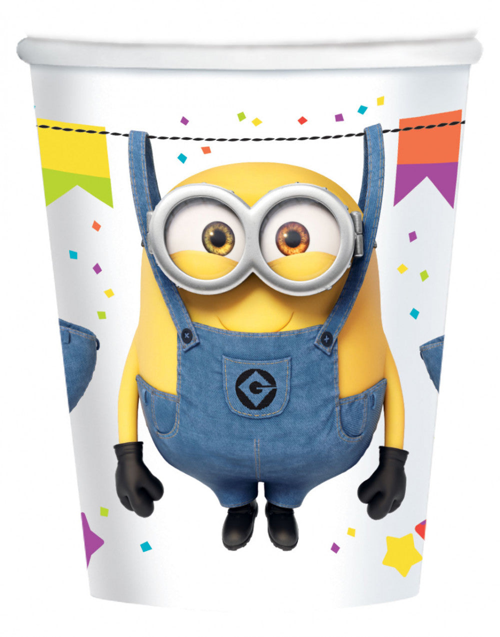 Minions Hooray papīra krūzītes 8 gab. 250 ml