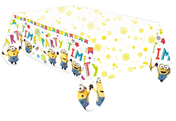 Minions Hooray plastmasas galdauts 120x180 cm