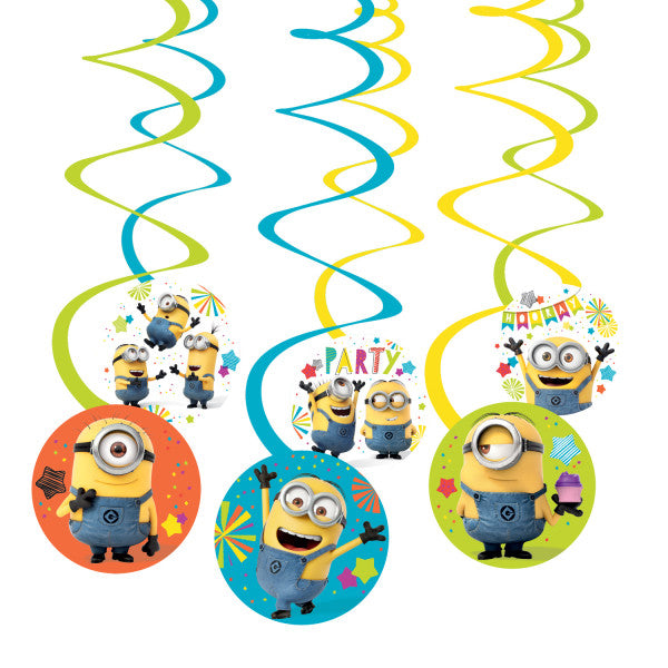 Minions Hooray lentīšu dekorāciju 6 daļu komplekts