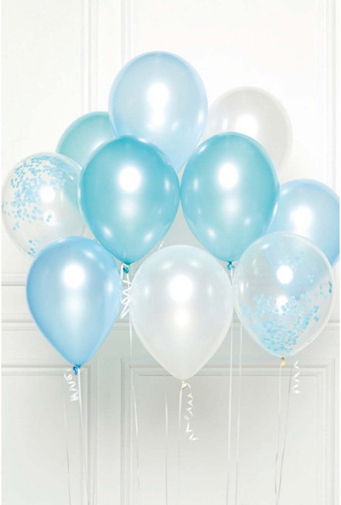 Zils balonu komplekts, 10 gabali, 11 collas (27,5 cm)