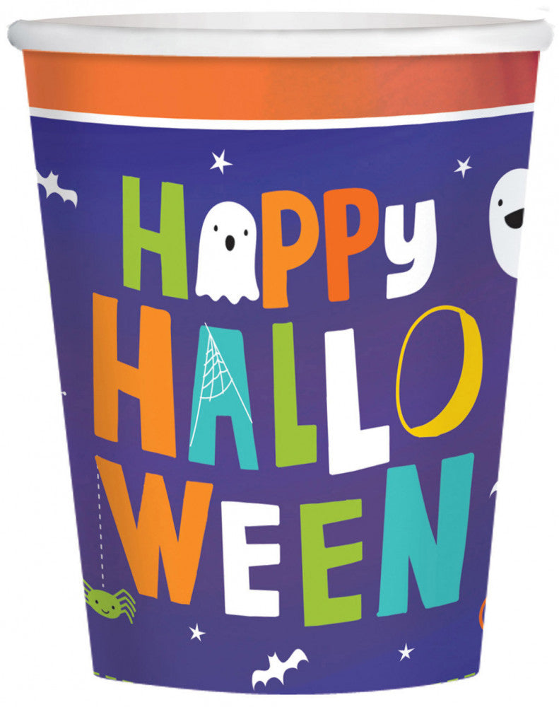 Papīra krūzītes "Halloween Friends" 8 gab. 250 ml