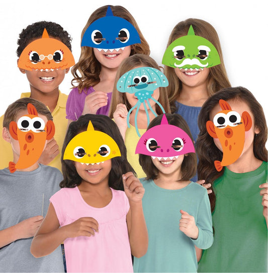 Mazuļa haizivs mūzikas masku komplekts, 8 gab.