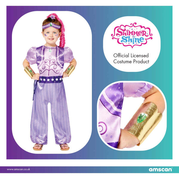 Shimmer and Shine purpursarkanais kostīms 4-6 gadiem