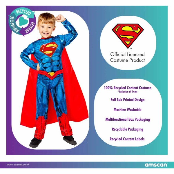 Supermena kostīms 8-10 gadi