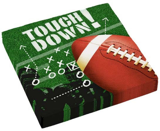 Sport Touchdown amerikāņu futbola salvetes, 16 gab., 33x33 cm