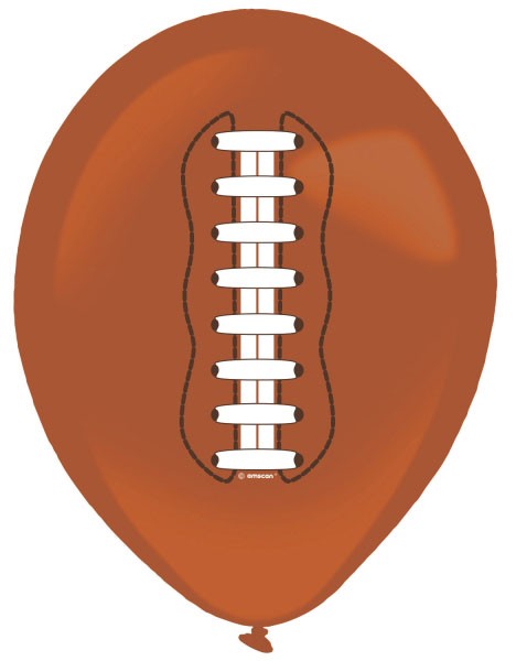Sporta piezemēšanās amerikāņu futbola baloni, 6 gab. 11 collas (27,5 cm)