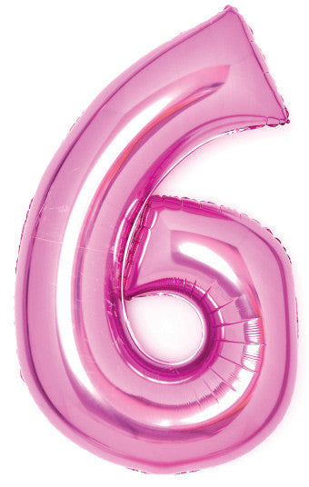 Folijas balons "Cipars rozā" 66 cm