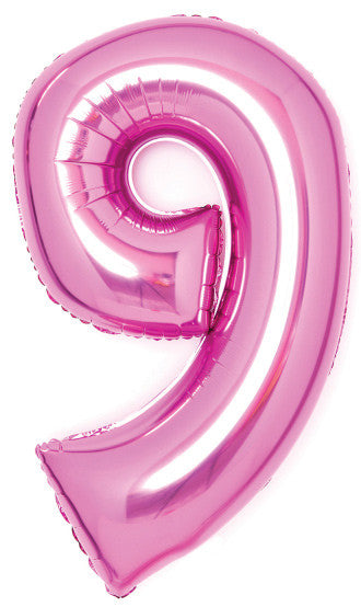 Folijas balons "Cipars rozā" 66 cm