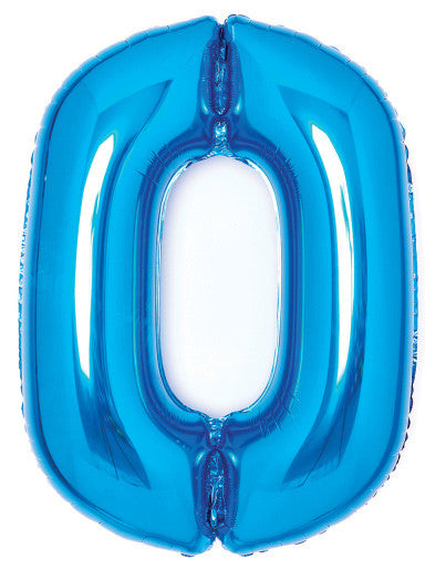 Folijas balons "Cipars Zils Zils 0" 66 cm