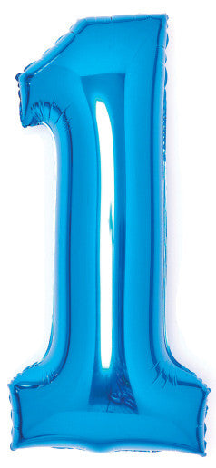 Folijas balons "Cipars zils", 66 cm