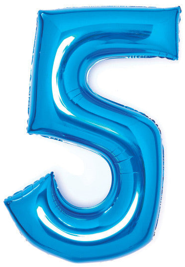Folijas balons "Cipars zils", 66 cm