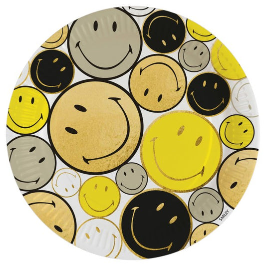 Emoji Smiley Originals papīra šķīvji 8 gab. 23 cm
