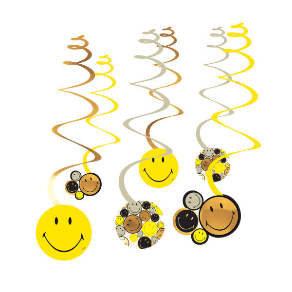 Emoji Smiley Originals lentīšu dekorāciju komplekts, 6 daļas