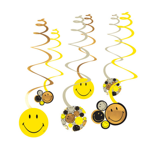 Emoji Smiley Originals lentīšu dekorāciju komplekts, 6 daļas