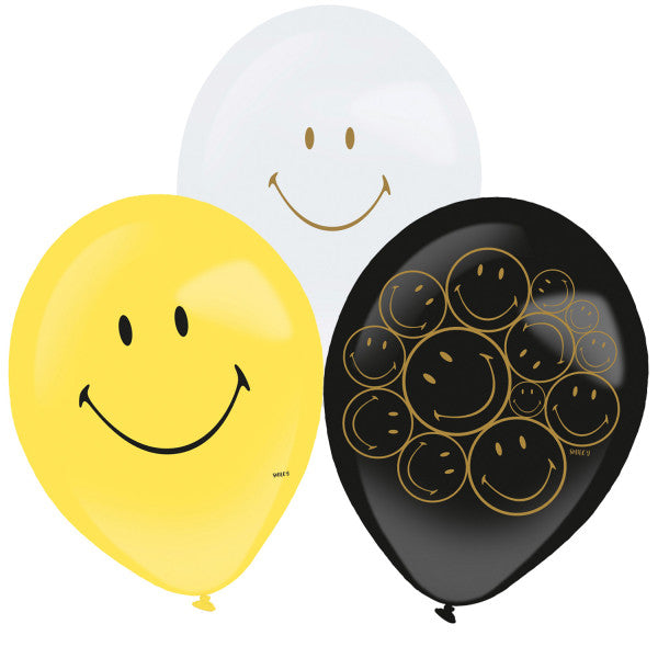 Emoji Smiley Originals baloni 6 gab. 11 collas (27,5 cm)