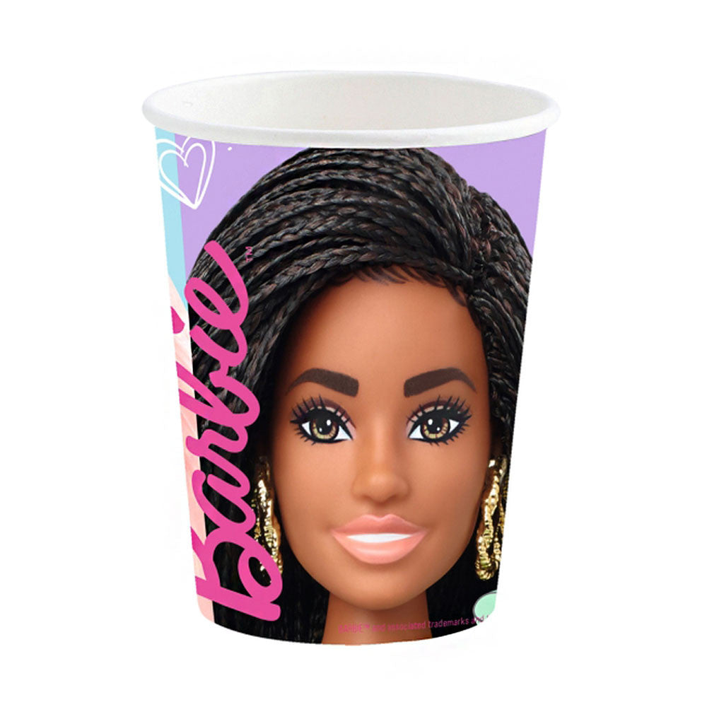 Barbie Sweet Life papīra krūzīšu komplekts, 8 gab., 237 ml