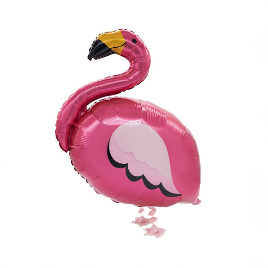 Flamingo rozā staigājošais folijas balons 83 cm