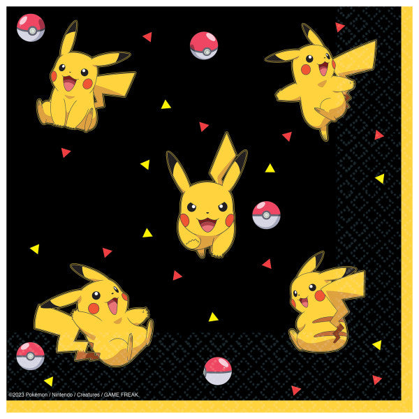 Pok√©mon Thunder 16 salvetes 33x33 cm