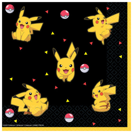 Pok√©mon Thunder 16 salvetes 33x33 cm