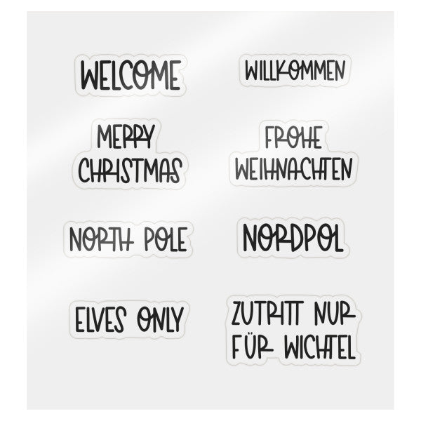 Ziemassvētku ziemas meža koka dekorāciju komplekts