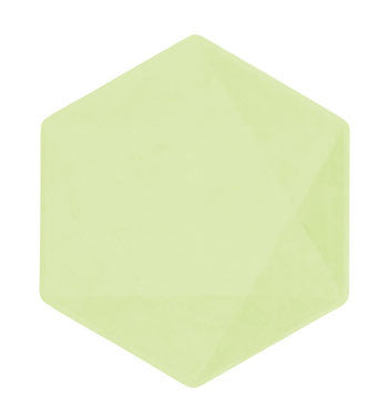 Colour Vert Decor zaļš sešstūra šķīvju komplekts, 6 gab., 15,8 cm