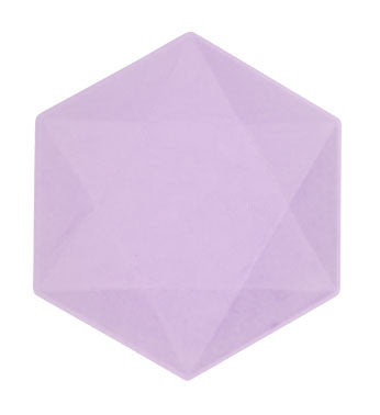 Colour Vert Decor violets sešstūra šķīvju komplekts, 6 gab., 15,8 cm