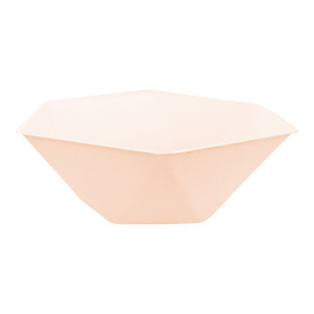 Colour Vert Decor Peach sešstūrainu dziļu šķīvju komplekts, 6 gab., 15,8 cm