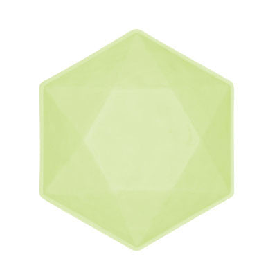 Colour Vert Decor zaļš sešstūrainu dziļu šķīvju komplekts, 6 gab. - 15,8 cm