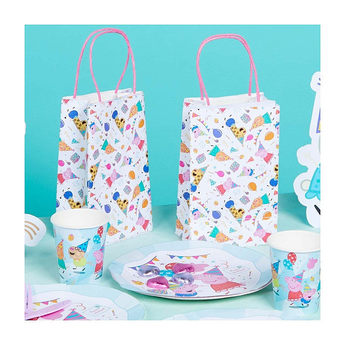 Peppa Pig Celebration dāvanu maisiņu komplekts, 8 gab.