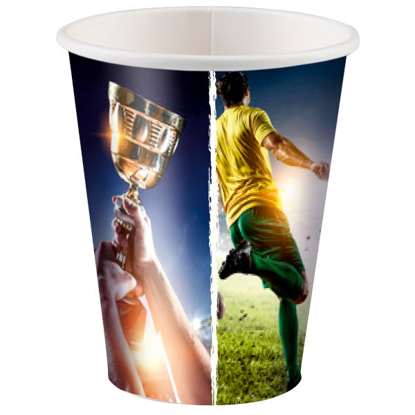 Papīra krūzītes "Futbols "Kick It" 8 gab. 250 ml