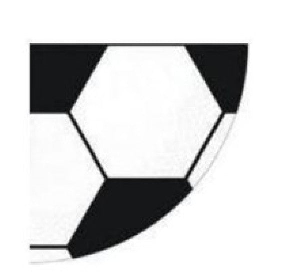 Salvešu komplekts ar futbola bumbiņām, 12 gab., 32x32 cm