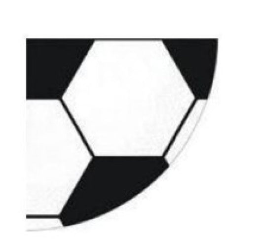 Salvešu komplekts ar futbola bumbiņām, 12 gab., 32x32 cm