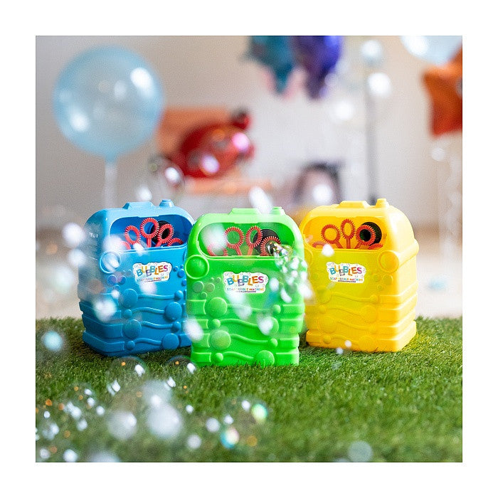 Krāsu dzeltenu burbuļu pūšanas mašīna
