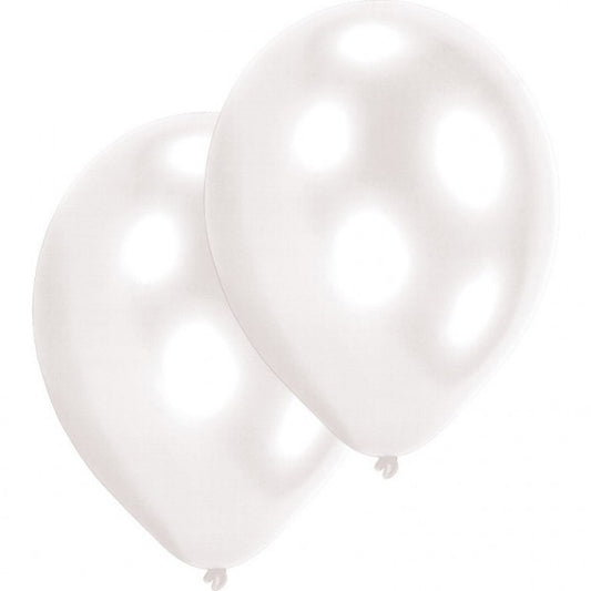 Krāsa Balta Balti baloni, 10 gab. 11 collas (27,5 cm)