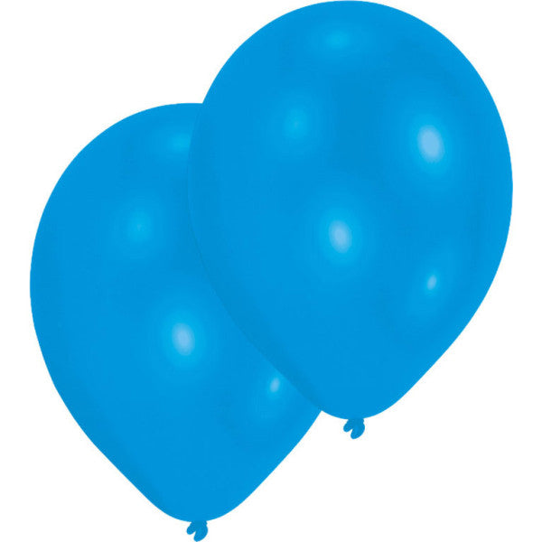 Krāsaini metāliski zili baloni, 10 gab. iepakojumā, 27,5 cm (11 collas)