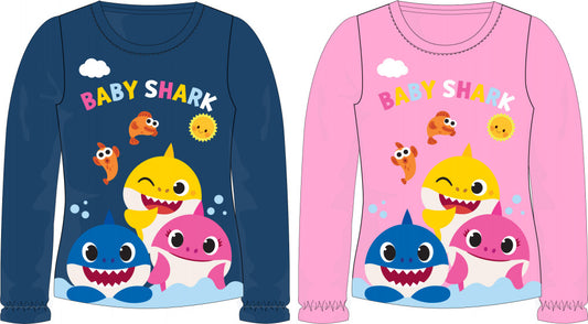 Baby Shark bērnu krekls ar garām piedurknēm 2-6 gadi