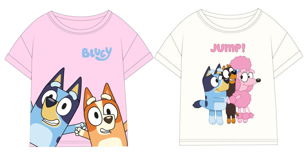 Bluey Jump bērnu īsais T-krekls, topiņš 92-116 cm