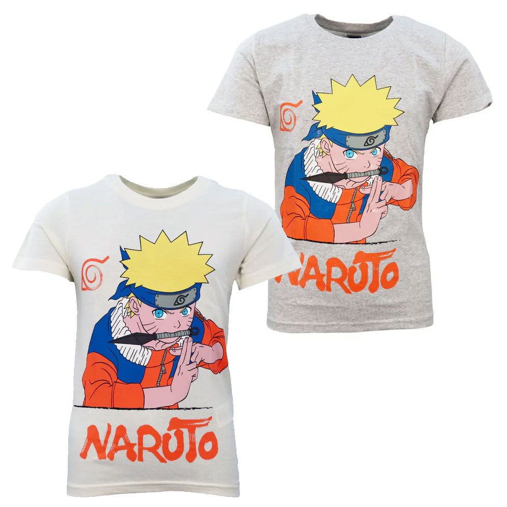 Naruto Jutsu bērnu īsais krekls, topiņš 104-152 cm