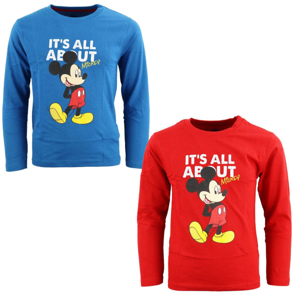 Disney Mickey All About bērnu krekls ar garām piedurknēm 98-128 cm
