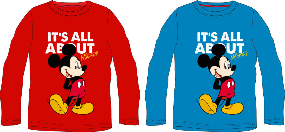 Disney Mickey All About bērnu krekls ar garām piedurknēm 98-128 cm