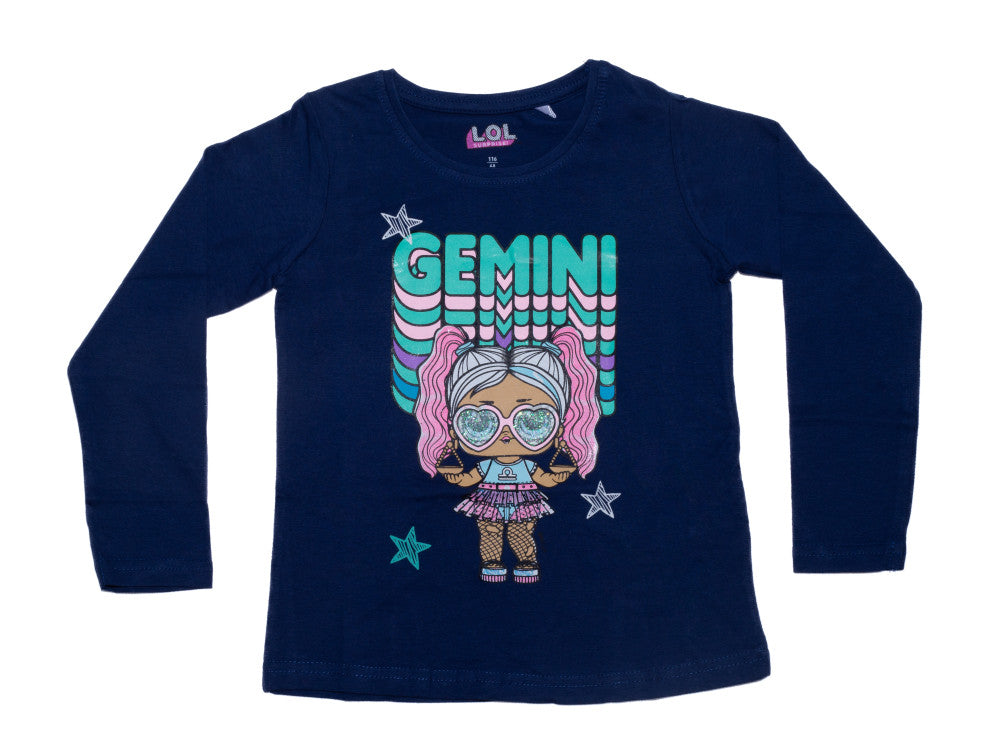 LOL Surprise Gemini bērnu krekls ar garām piedurknēm 98-128 cm
