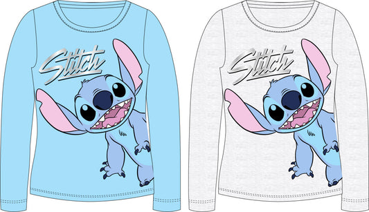 Disney Lilo un Stitch Smile bērnu krekls ar garām piedurknēm, topiņš 98-128 cm