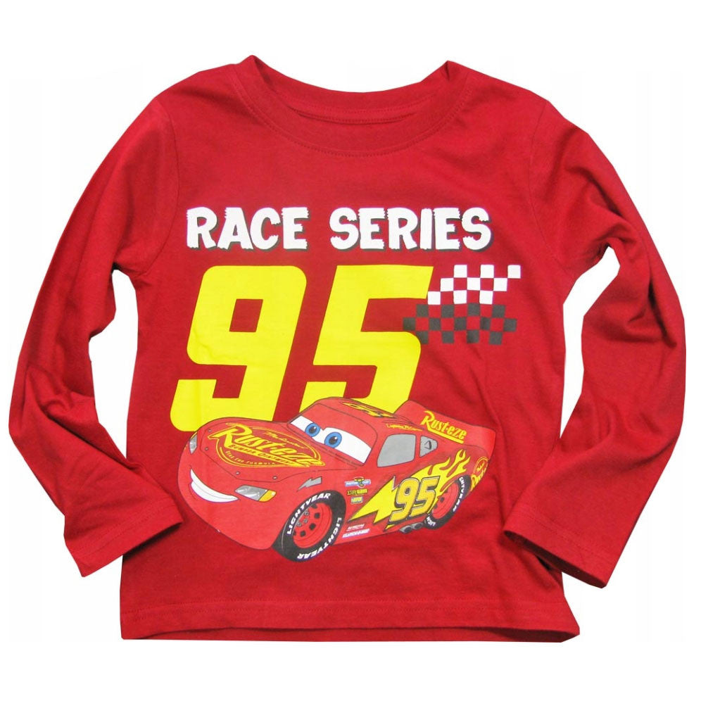 Disney Cars sērijas bērnu krekls ar garām piedurknēm, topiņš 98-128 cm