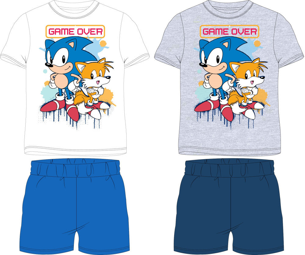 Sonic the Hedgehog Game Over bērnu īsā pidžama 104-134 cm